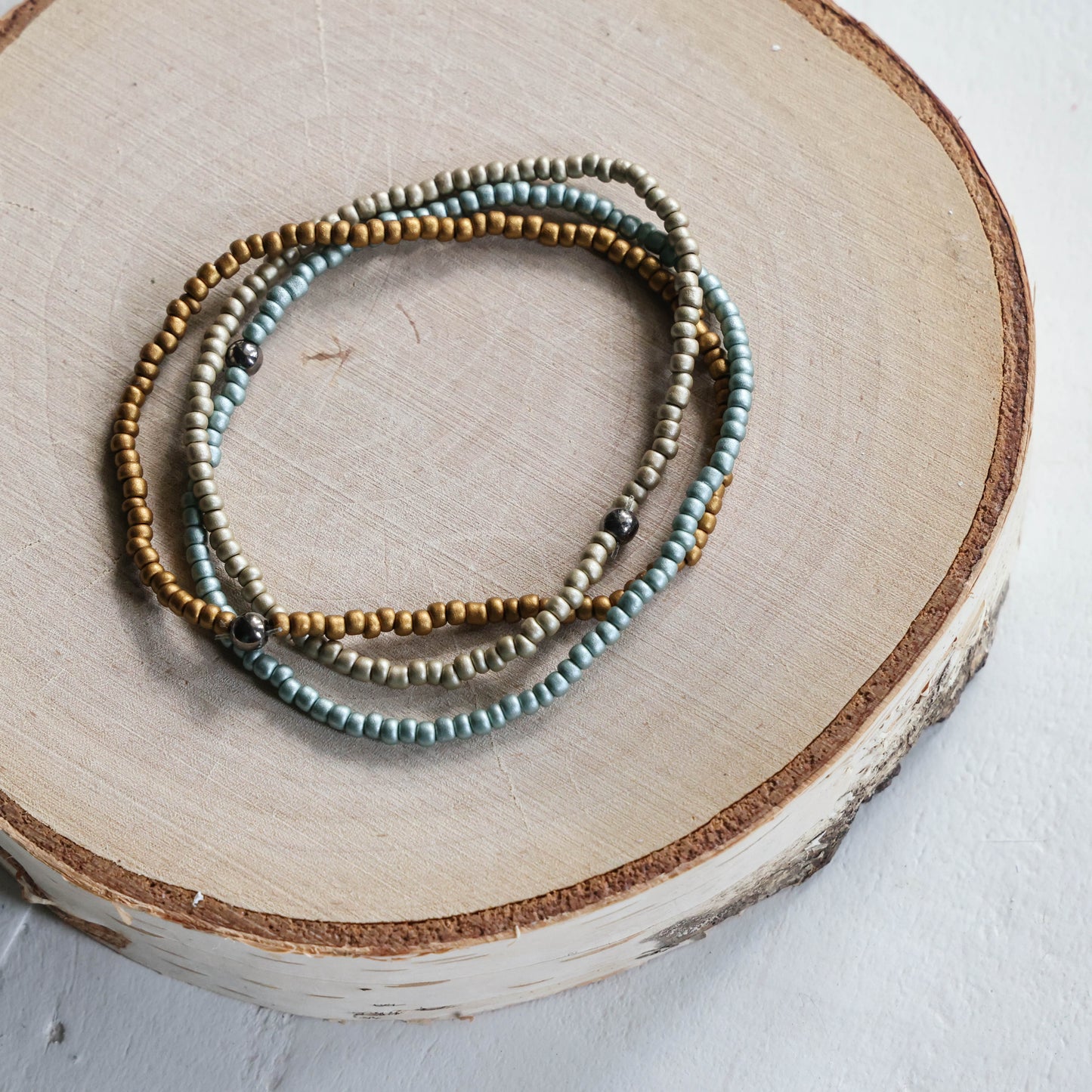 Set of Three Beaded Bracelets