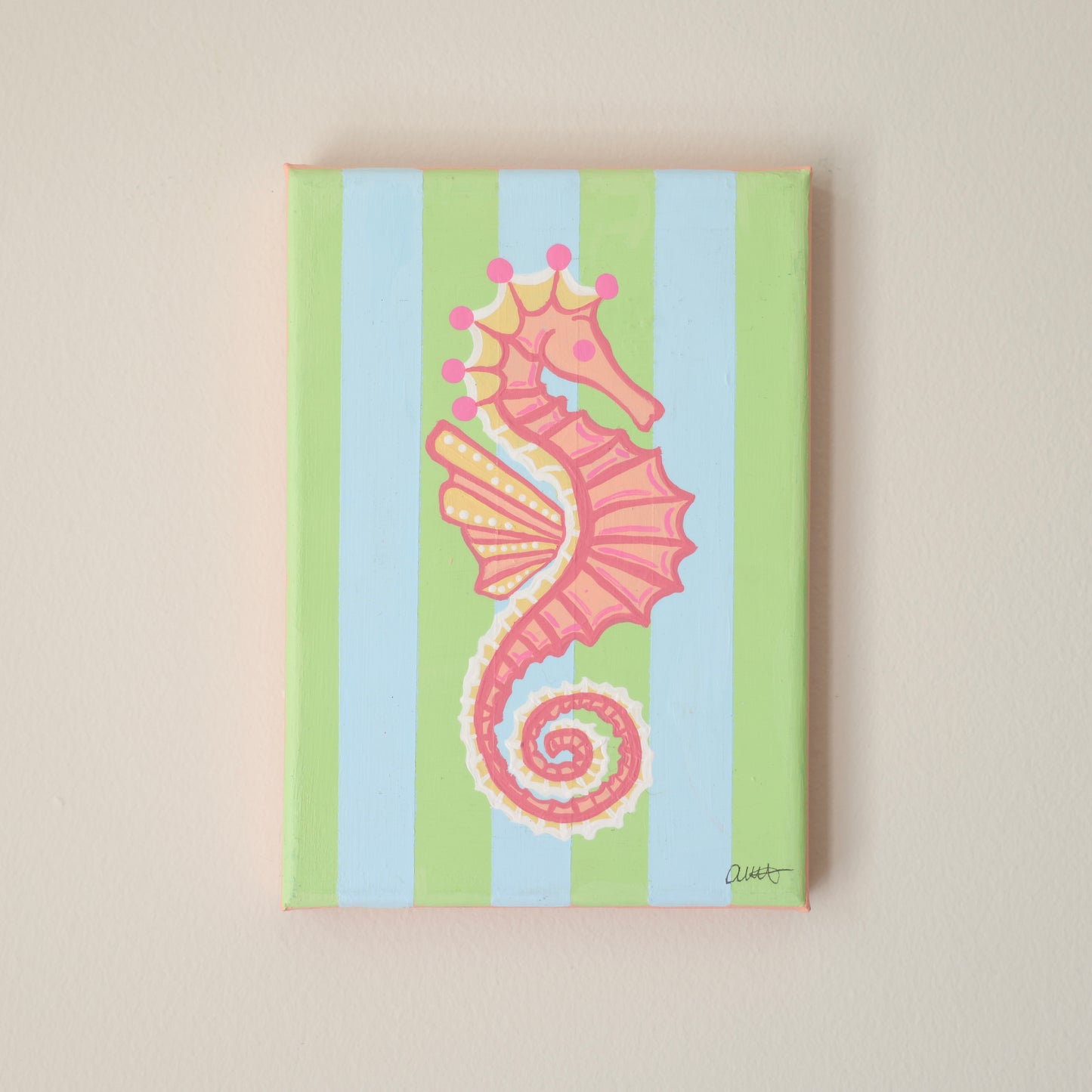 Preppy Sea Life Paintings