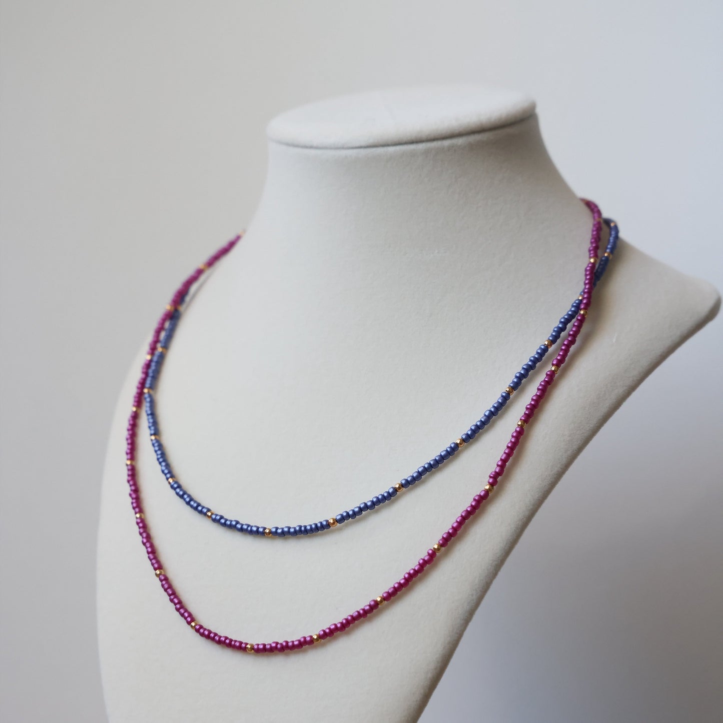 Double Layer Beaded Necklace