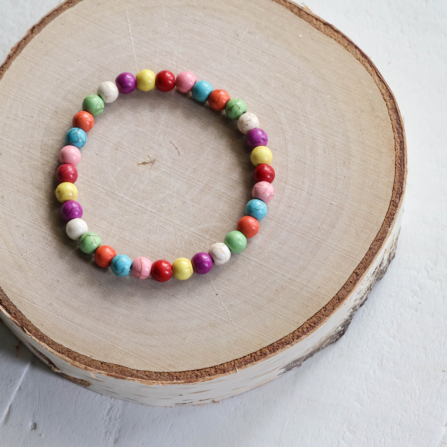 Rainbow Beaded Bracelet