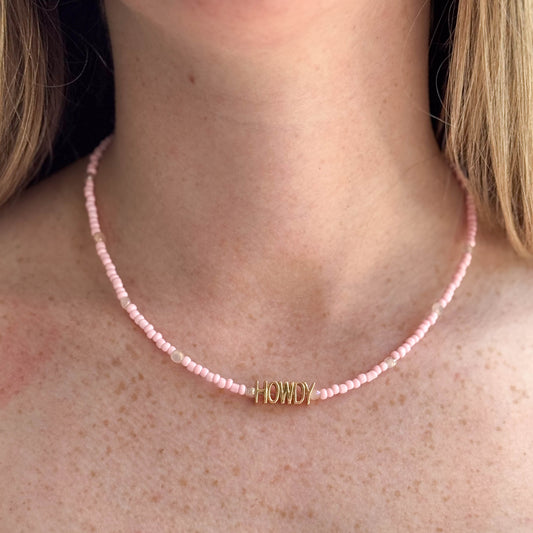 "HOWDY" Necklace