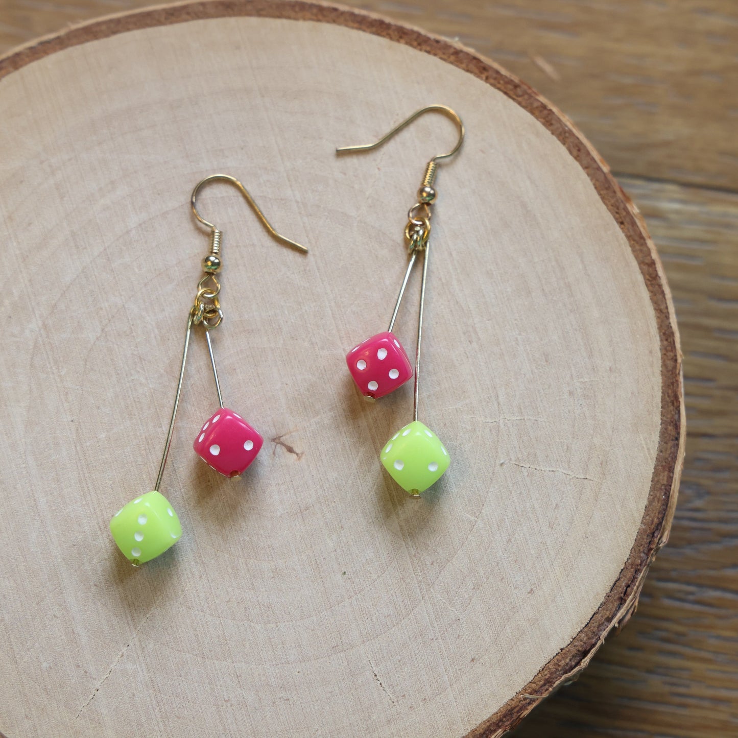 Dangle Dice Earrings