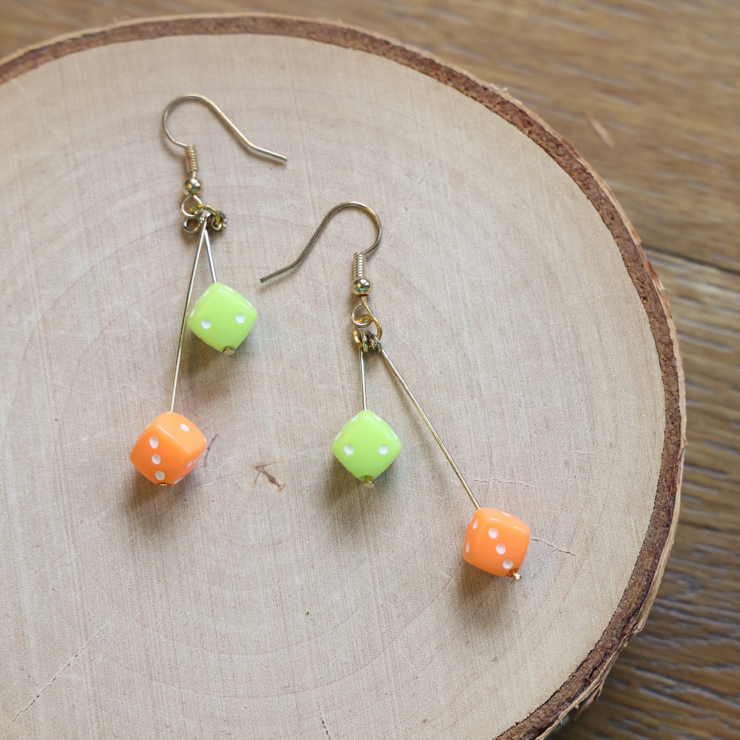 Dangle Dice Earrings