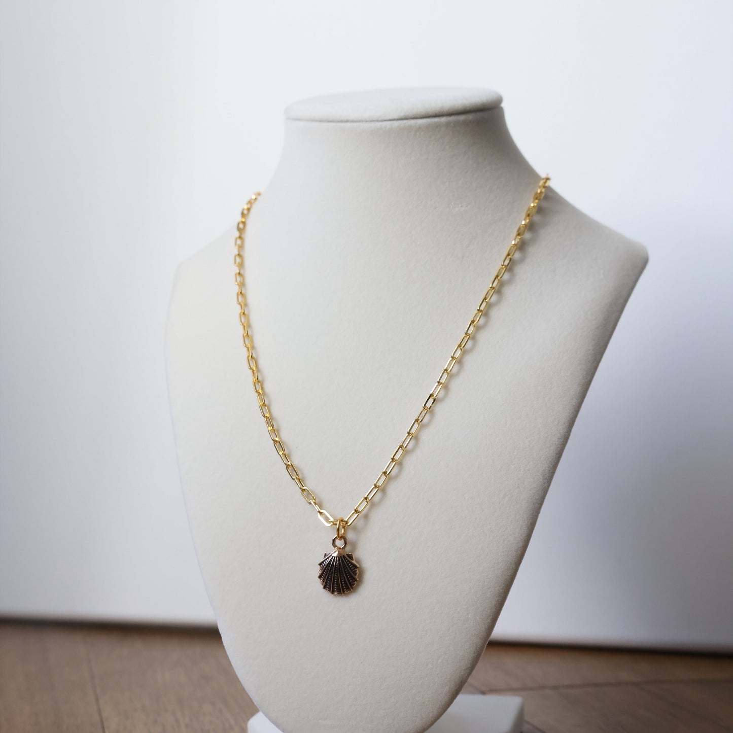 Paper Clip Shell Necklaces