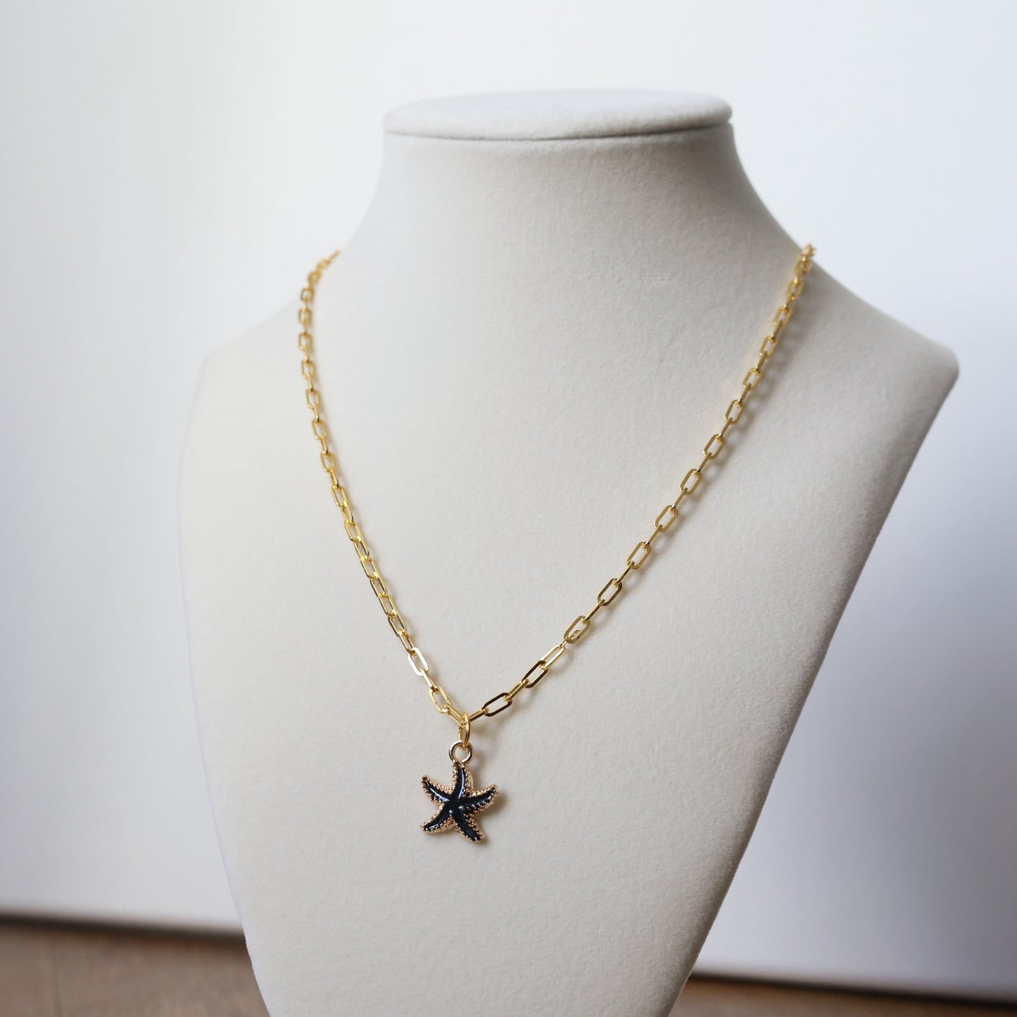 Paper Clip Shell Necklaces