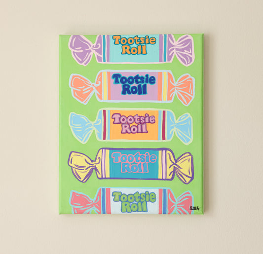 Pop Art Tootsie Roll Painting