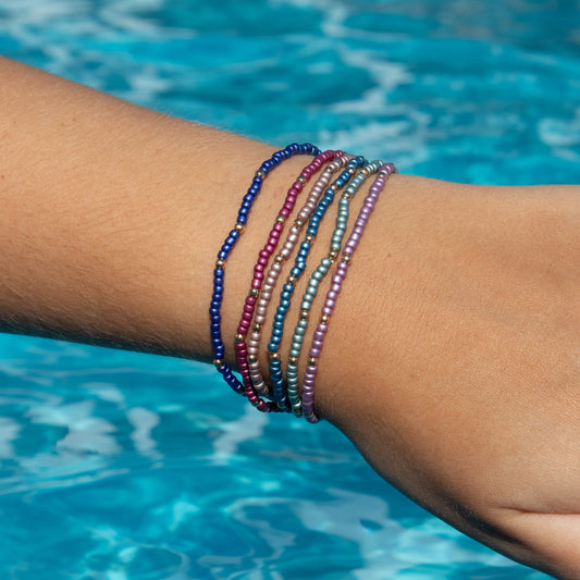 Set of Six Beaded Bracelets