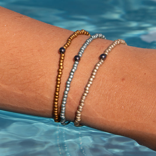 Set of Three Beaded Bracelets