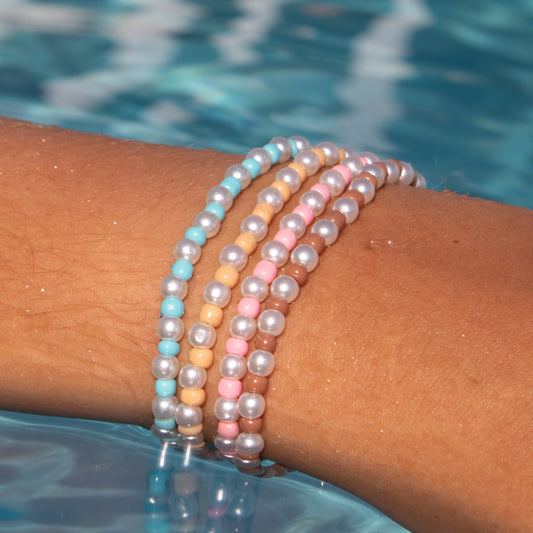 Pack of Four Pearl Beaded Bracelets