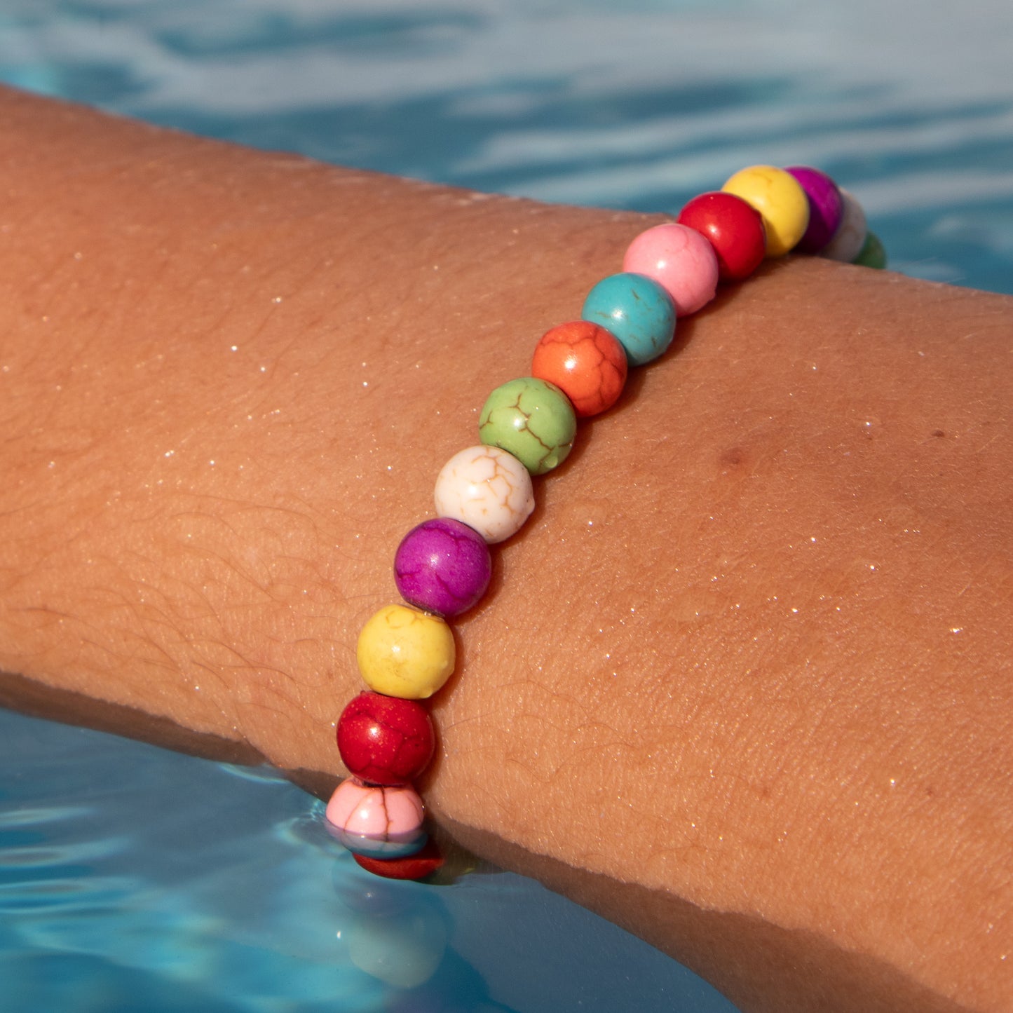 Rainbow Beaded Bracelet